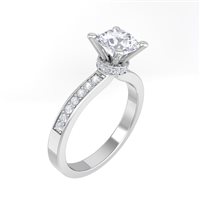 Anillo Ama Mujer in Oro blanco Diamante Lab Grown AMA-AN-1043-16 CT1,23 - AMA-AN-1043-16 CT1,23